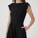 Petal Pact • Black Fit & Flare  Sleeve Dress Photo 5