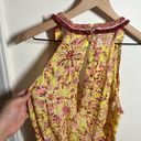 Poupette St. Barth  Agathe Printed Halter Neck Mini Dress Yellow Size XS Photo 7