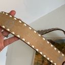 Vintage 90s Sand & Sage White Stitched Top Grain Cowhide Western Belt Photo 6