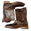 Krass&co Vintage Shoe  Brown Leather Side Buckle Boots Women’s Size 6 Made in USA Photo 2
