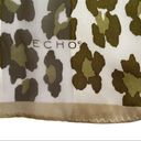 Echo Vintage Abstract Floral Leopard Print Long Scarf Tan Photo 2