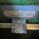 Herman Geist Vintage  Hunter Green Wool Cardigan Sweater Photo 4