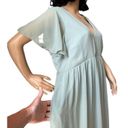 Birdy Grey  Hannah Empire Maternity Dress flutter sleeves Chiffon Sage size XXL Photo 9