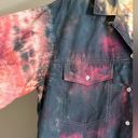 Cabin creek VINTAGE  tie dye button front pocket shirt boho casual beach Photo 2