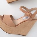 Steve Madden •Camel Nubuck Leather Platform Wedges Photo 3