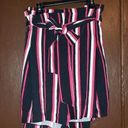 Torrid  black self tie mid stripe short size 24 nwt Photo 0