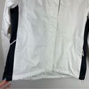 The North Face  Womens Jacket Sz Medium White Black Hooded Ski Wind Snow Jacket Photo 8