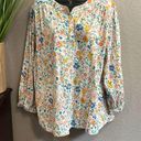 st. john's bay #371 St. John’s Bay, floral tunic, long sleeve top size XL Photo 0