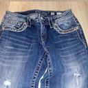 Miss Me  signature cuffed capri cropped crop blue jeans denim Photo 3