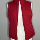 Free Country  Reversible Quilted & Microfleece Zip Front Vest Red Black Photo 1