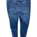 Lane Bryant  High Rise Pull-On Denim Jean‎ Jeggings Size 16 Distressed Raw Hem Photo 3