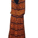 LuLaRoe  Summer Sleeveless Scoop Neck Dress Elastic Waist Orange Geometric Sz 2XL Photo 1