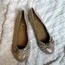 Jack Rogers  Holly Gold Knot Scalloped Metallic Ballet Flat 9.5 Holiday Photo 0