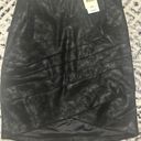 Guess Jet Black Leather Skirt Photo 0