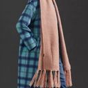 Pilcro  Anthropologie knit fringe scarf pockets blush pink Photo 0