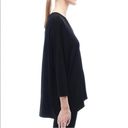 The Row  Sandile Long-Sleeve Viscose Silk Stretch Trapeze Top Black Photo 1