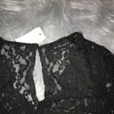 Dress Forum  Womens Dress Black Size Medium 3/4 Sleeve Lace Shift New Photo 2