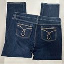 Calvin Klein Jeans Calvin Klein Womens Plus Sz 20 Dark Skinny Fit Straight Leg Denim Blue Jeans Photo 7