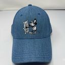 Disney  Steamboat Willie Mickey Mouse Blue Baseball Cap unisex denim Photo 0