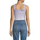 Rebecca Taylor  Smocked Crop Top in Sky Size Small Photo 1