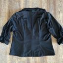 Torrid Blazer Scrunch Sleeve Jacket 12 Double Button Black Large Photo 3