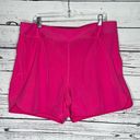 Lands'End Lands’ End NWT XL 18 Hot Pink Elastic Waistband 5” Inseam Swim Shorts w/ Panty Photo 0