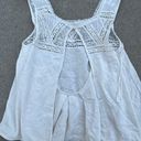 Free People White Lace Tank Top Photo 1