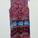 cupio  Hi Lo Comfortable Pull Over‎ Lounge Dress Paisley  Floral Print Sz Large Photo 2