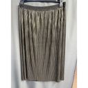 St. John  Foiled Pleated Jersey Skirt Collection large  NWOT b49 Photo 2