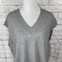 Terra & Sky women 1X 16W-18W sweater vest lightweight v-cut grey Photo 2