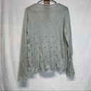 Wooden Ships  Slate Gray & Gold Polka Dot Mohair Wool Blend Long Sleeve Sweater Photo 3