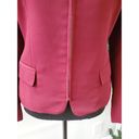 Style & Co . Women's Maroon Polyester Long Sleeve Full Zip Jacket Blazer Size 10P Photo 4