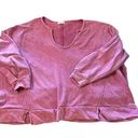 Pink Lily  women's XL oversized cropped pink sweatshirt Photo 0