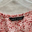 SheIn Pink Floral Wrap Dress Photo 4