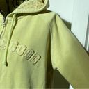 Life is Good Full Zip Hoodie Sweatshirt Lime Yellow Size Medium Photo 3