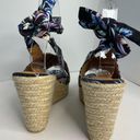 Charlotte Russe l Tropical Tie Back Wedge Sandals Photo 4