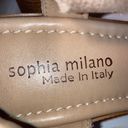 Sophia Milano  Taupe Tan Suede Leather Slinbgack Wedges Women’s Size 8 Photo 7