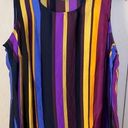 Coldwater Creek  Flowy Tank Striped in Deep Vibrant Colors - size Photo 0