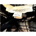 onetheland  Blk/White Smocked Plaid Openslit Neckline W/Tie L/S Photo 4