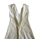 ZARA  white Linen & Lace Sleeveless Maxi White Dress - Size XS Photo 4