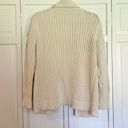 Talbots  cream cableknit shawl neck cardigan size mp Photo 7