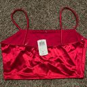 Windsor Red  2 Piece satin mini skirt and crop top set Photo 5