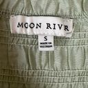 Anthropologie  Moon River Puff Sleeve Maxi Tiered Dress Mint Smocked Small Photo 12