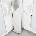 ZARA Flowy Textured Maxi Slip Dress Ivory White Medium Monochrome Stripe Photo 3