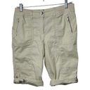 Chico's  Beige Bermuda Cuffed Shorts Women's Size XS 2 Photo 0