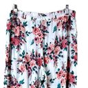 Cynthia Rowley Women’s Pajama Pants Wide Leg Drawstring Pockets Floral Size L Photo 4