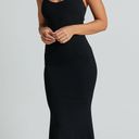 Showpo BHELINDA MIDI DRESS - HALTER NECK MERMAID DRESS IN BLACK Photo 1