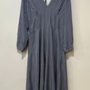 Vince Long Sleeve Paneled V-Neck Midi Maxi Open Back Dress  Size 6 Photo 4