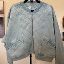 Pilcro and the Letterpress  Anthropologie Quilted Bomber Jacket Top Size M Photo 3