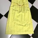 Milly Vintage 60s  of New York Canary Yellow Sheath Dress Beaded Chain Mod MCM 6 Photo 3